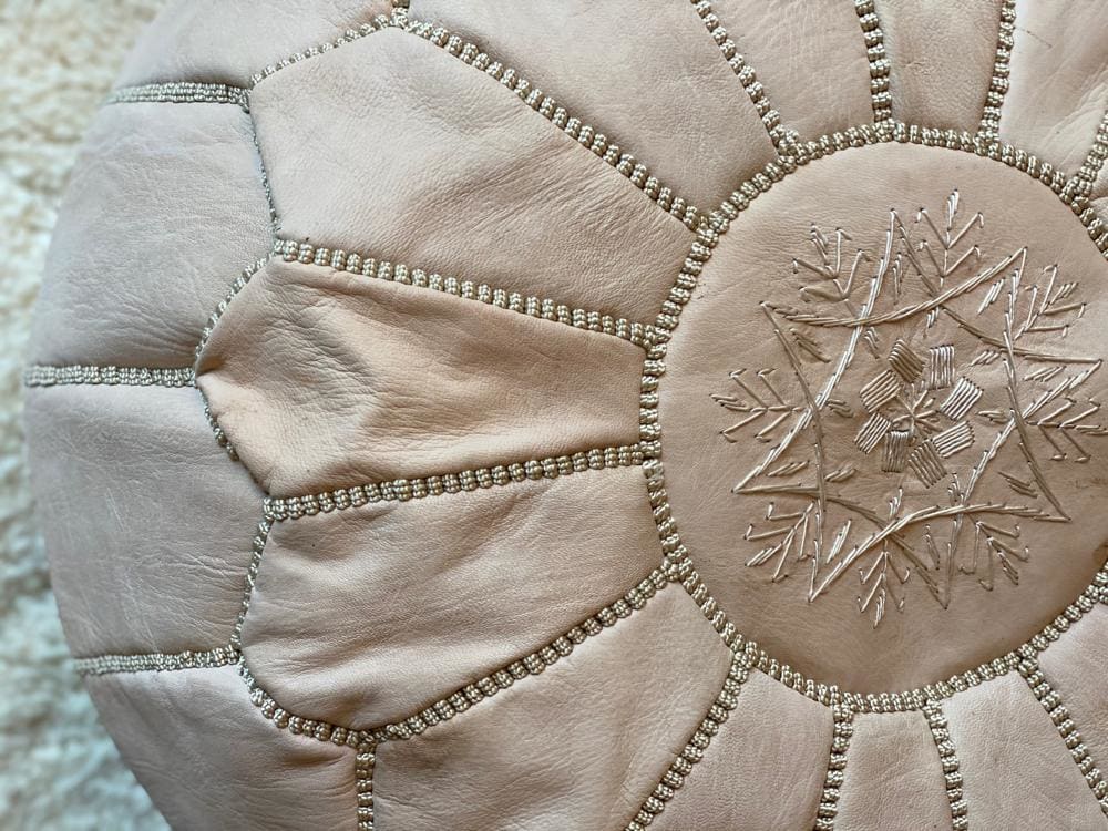 pouf berbere beige