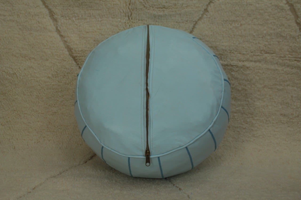 pouf berbère bleu