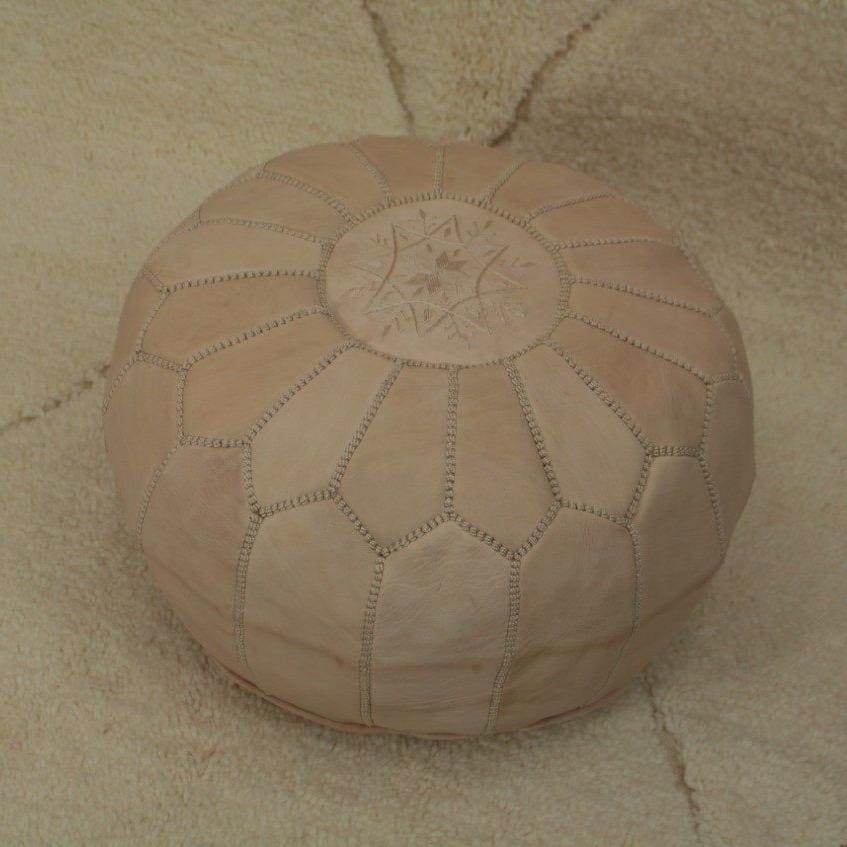 pouf ottoman en cuir