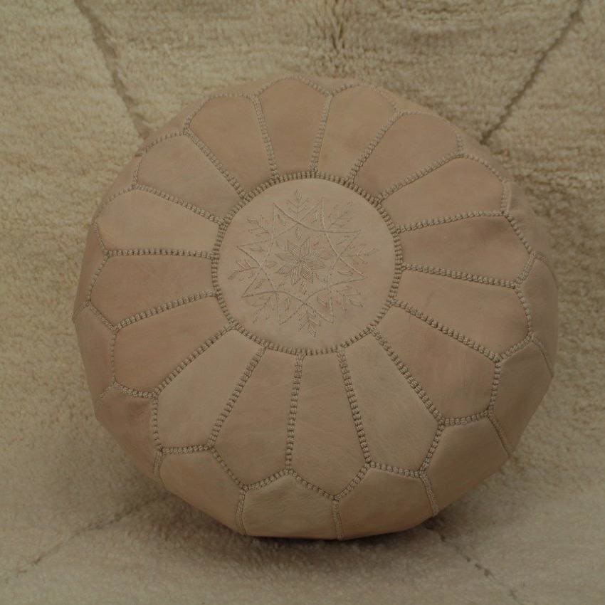 pouf marocain en cuir