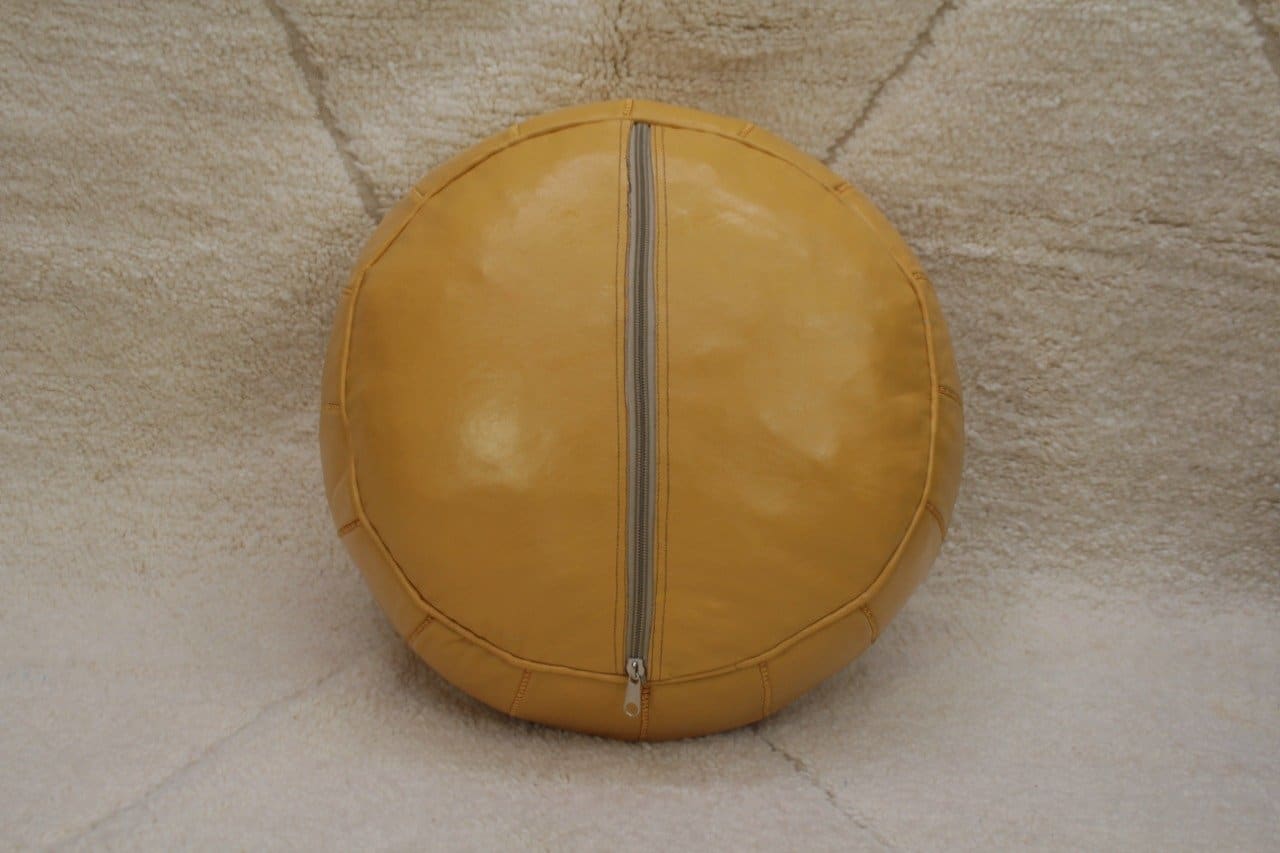 coussin de sol jaune