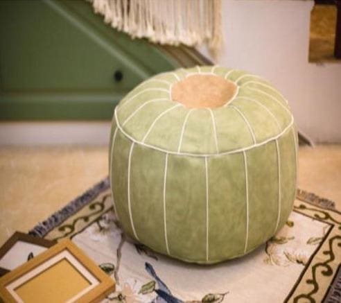 pouf marocain vert