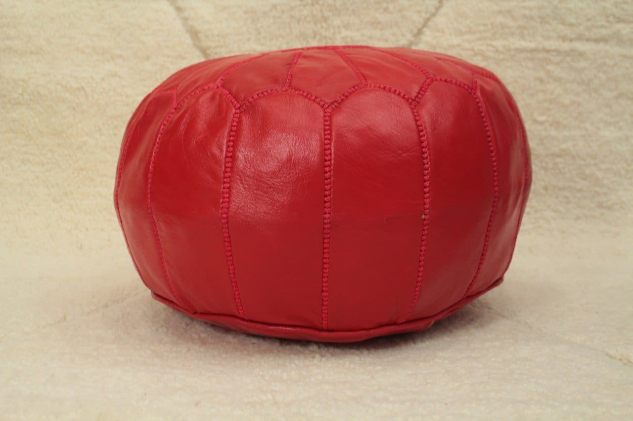 coussin ottoman rouge