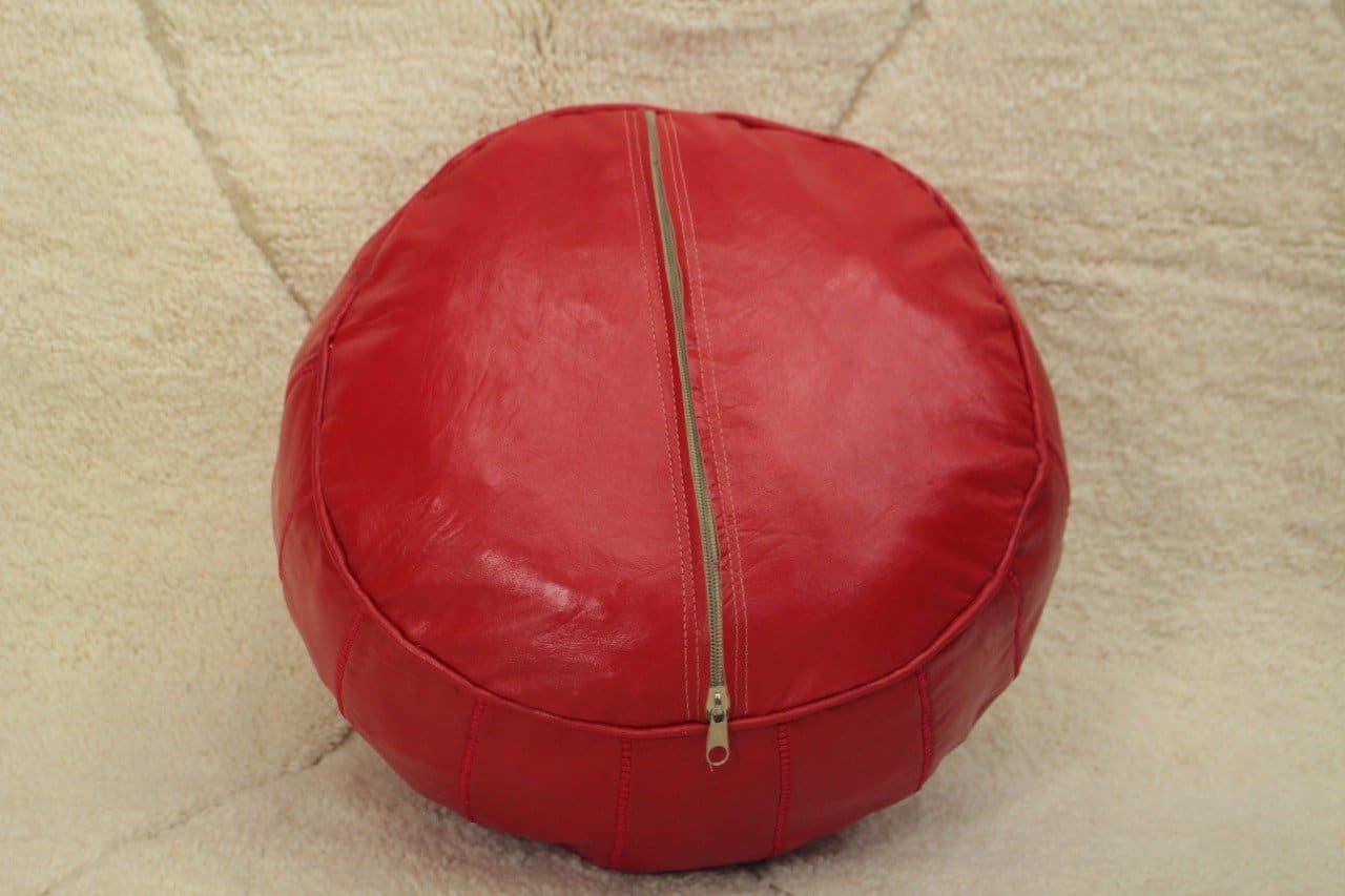 coussin de sol rouge