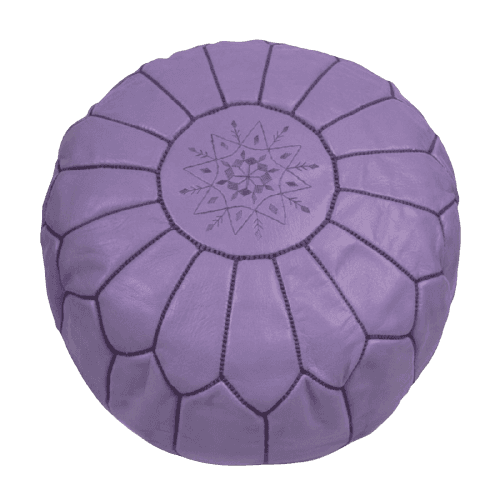pouf marocain violet