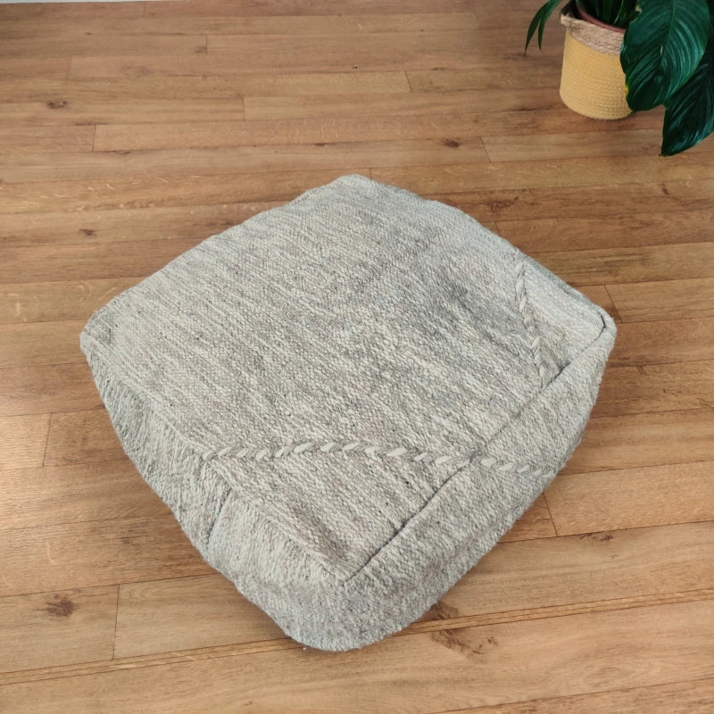 Pouf Zanafi beige - MAZIR Décoration