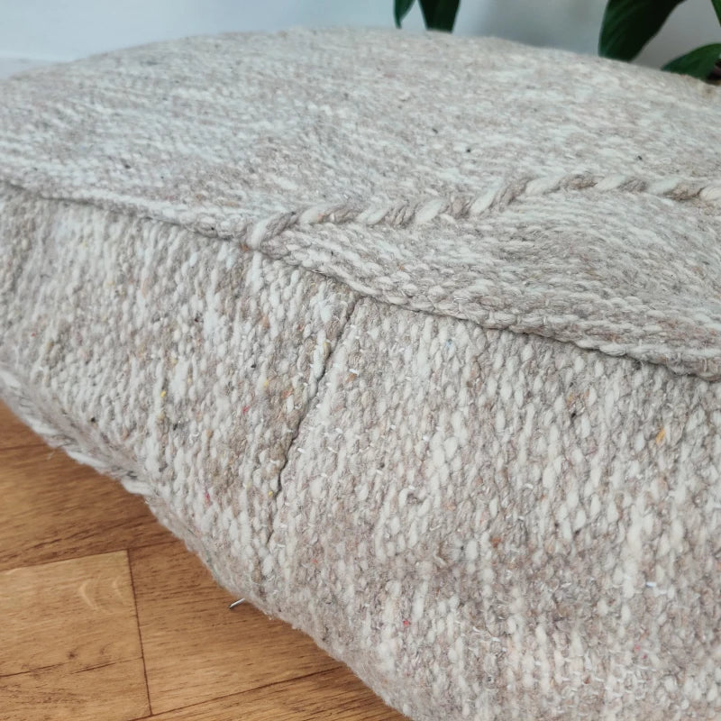 Pouf Zanafi beige - MAZIR Décoration