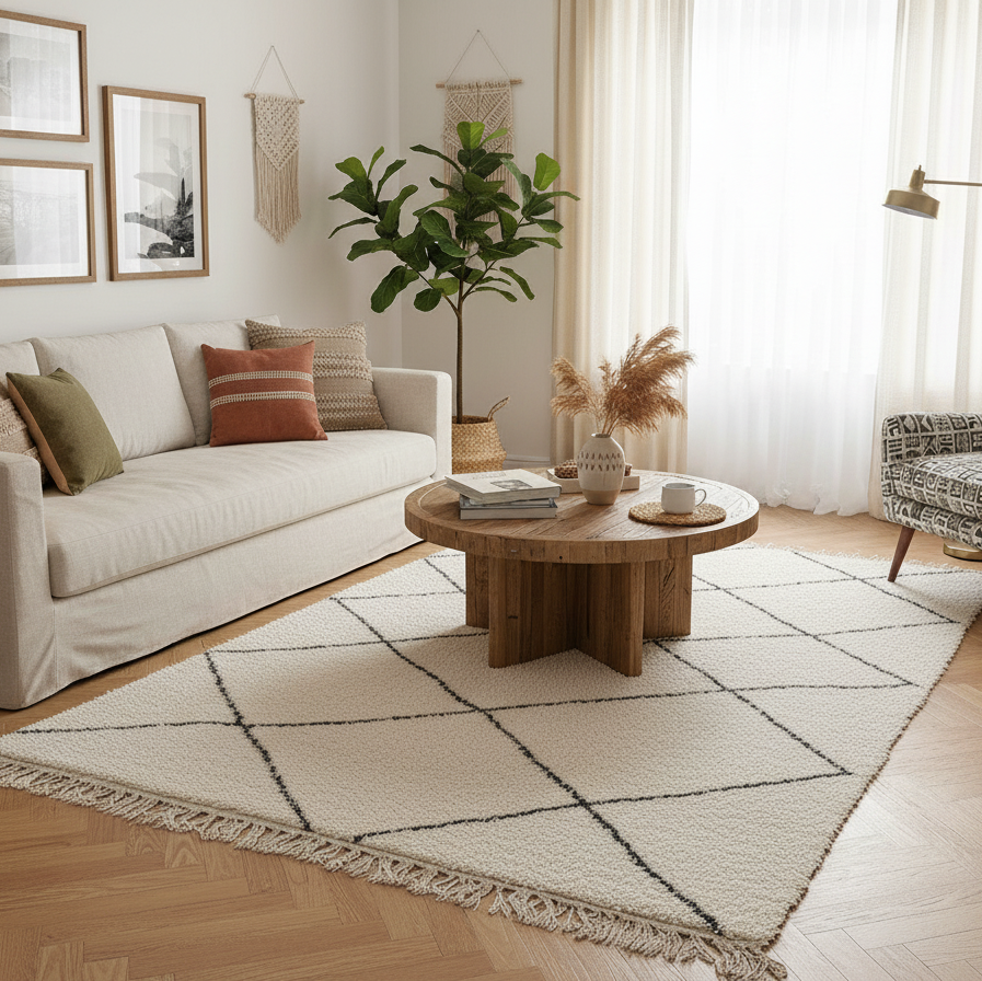 Tapis berbère béni ouarain losange