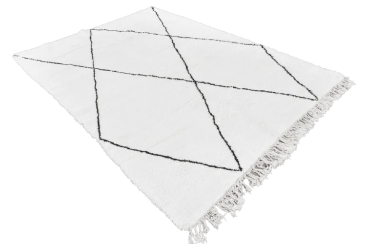 Tapis Beni Ouarain Grands Losanges 150x210 cm - Tapis