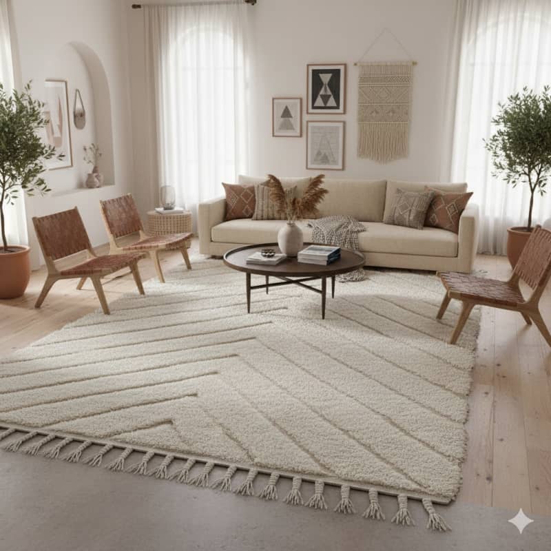 Tapis Béni Ouarain original 145x245 cm