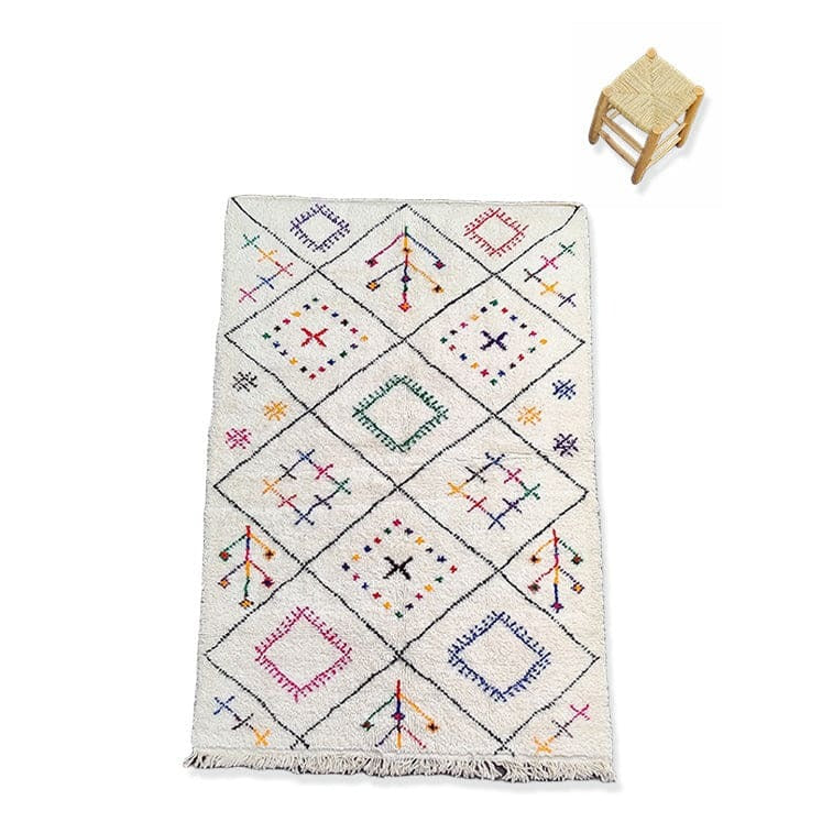 Tapis Béni Ouarain Style Azilal 160x245 cm - Tapis