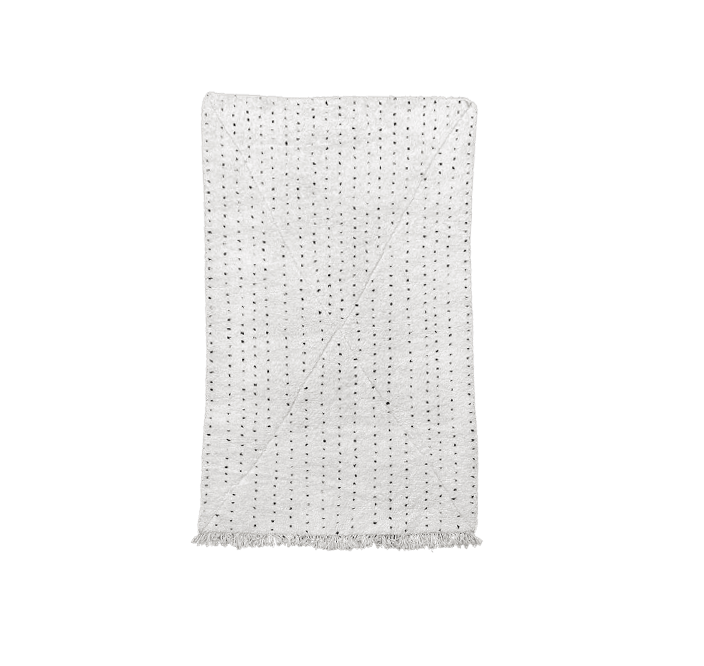 TAM Tapis Kilim Coton 120 x 180 cm avec motif noir/blanc AB246549 85816