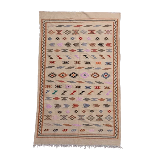 tapis marocain beige