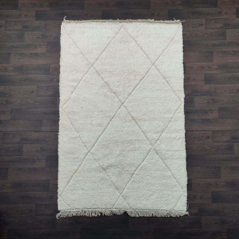 tapis beni ouarain blanc