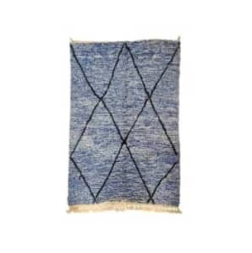 Tapis berbère bleu