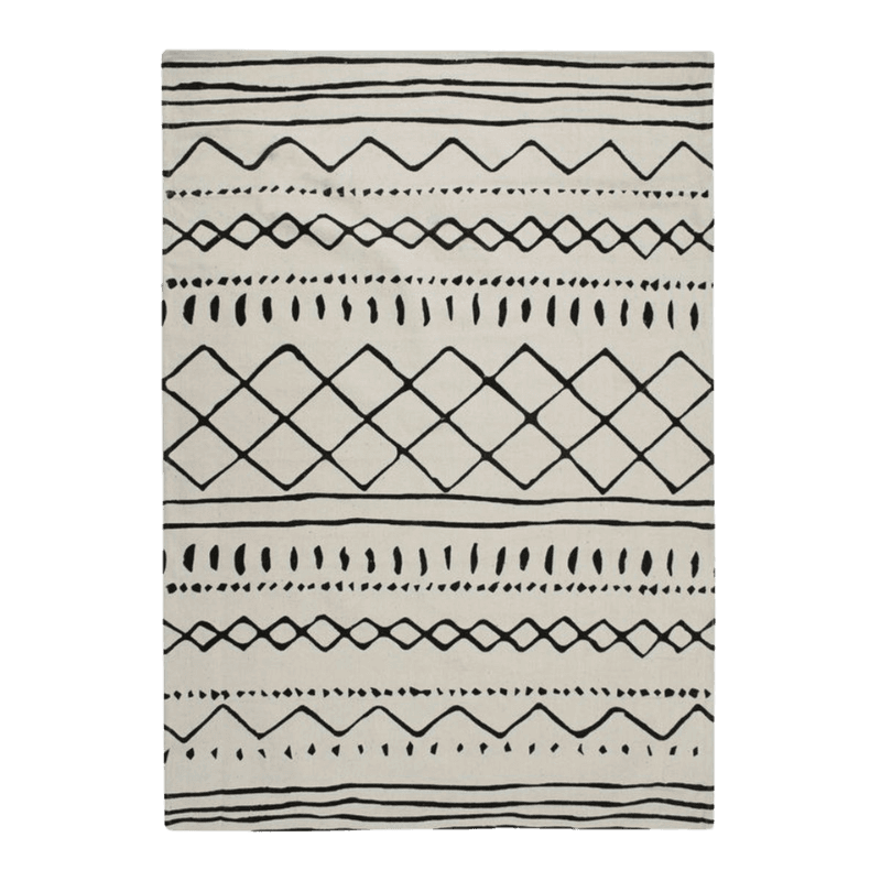 Décoration berbère Tapis Blanc Ethnique