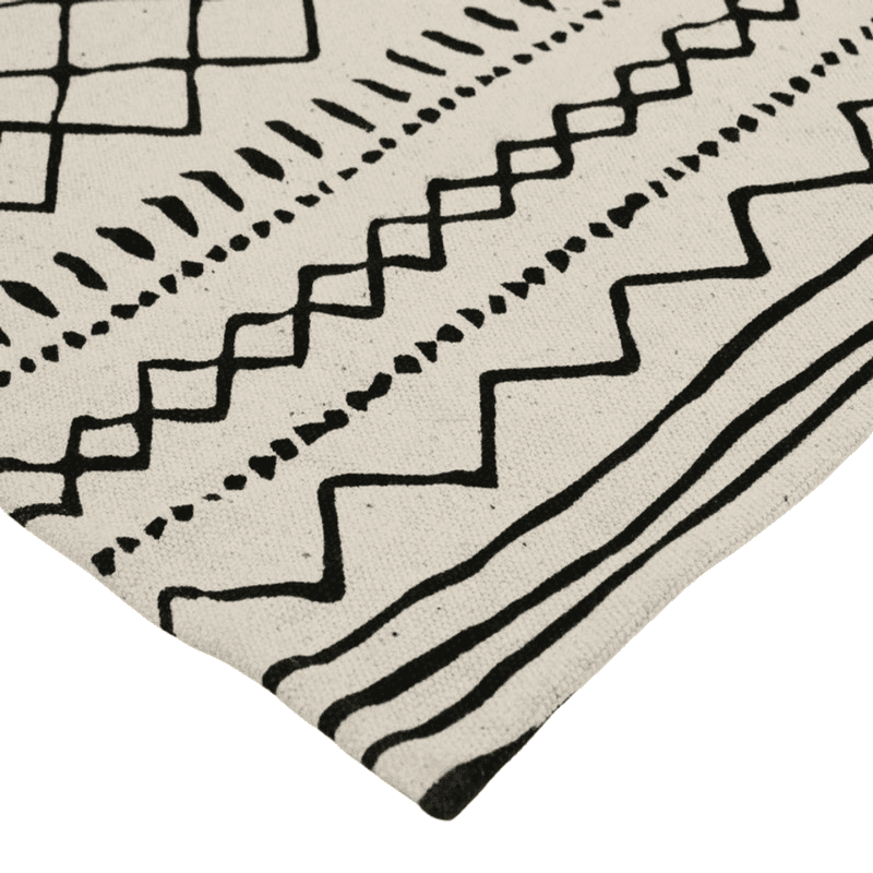 Tapis Blanc Ethnique berbère chic