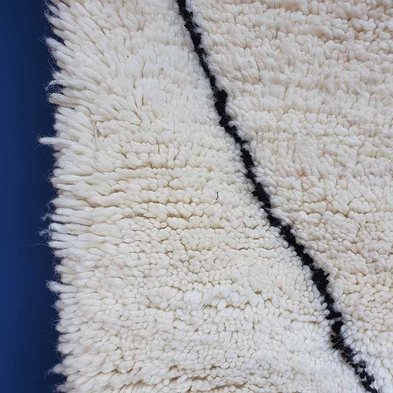 Tapis Berbère Grand Losange noir sur mesure - Tapis