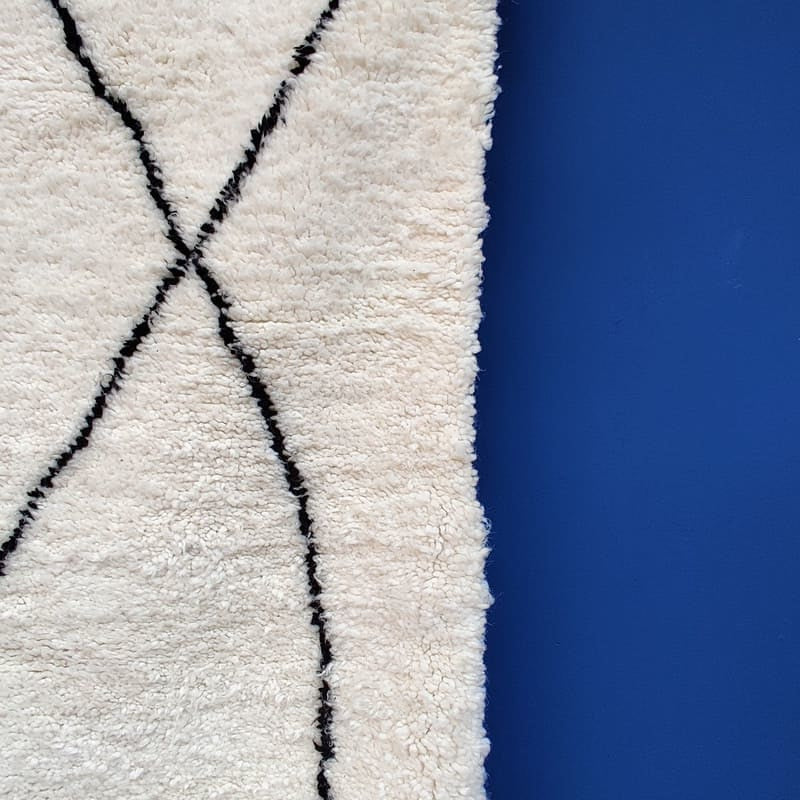 tapis berbere noir et blanc