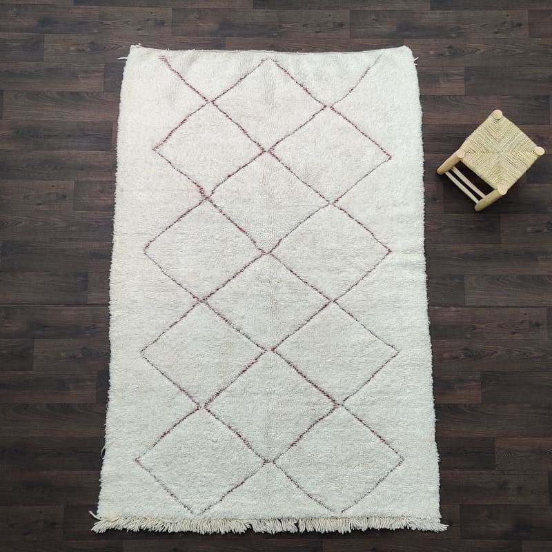 tapis berbere losange rouge