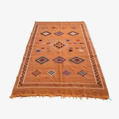 tapis marocain marron