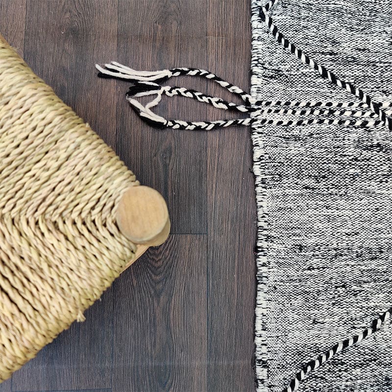 Tapis berbère Noir Zanafi 200x300 cm - Tapis