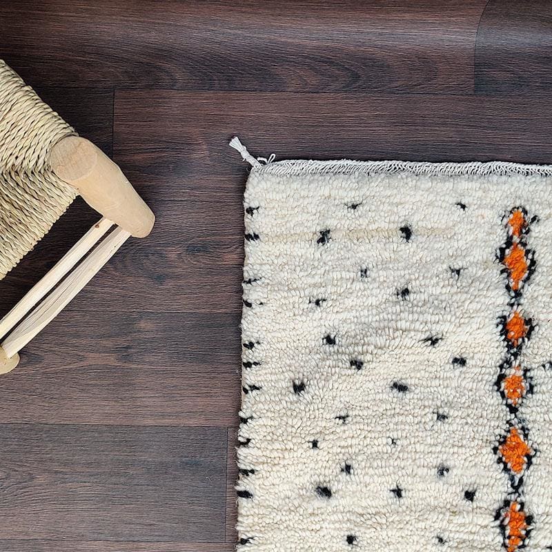 tapis marocain orange