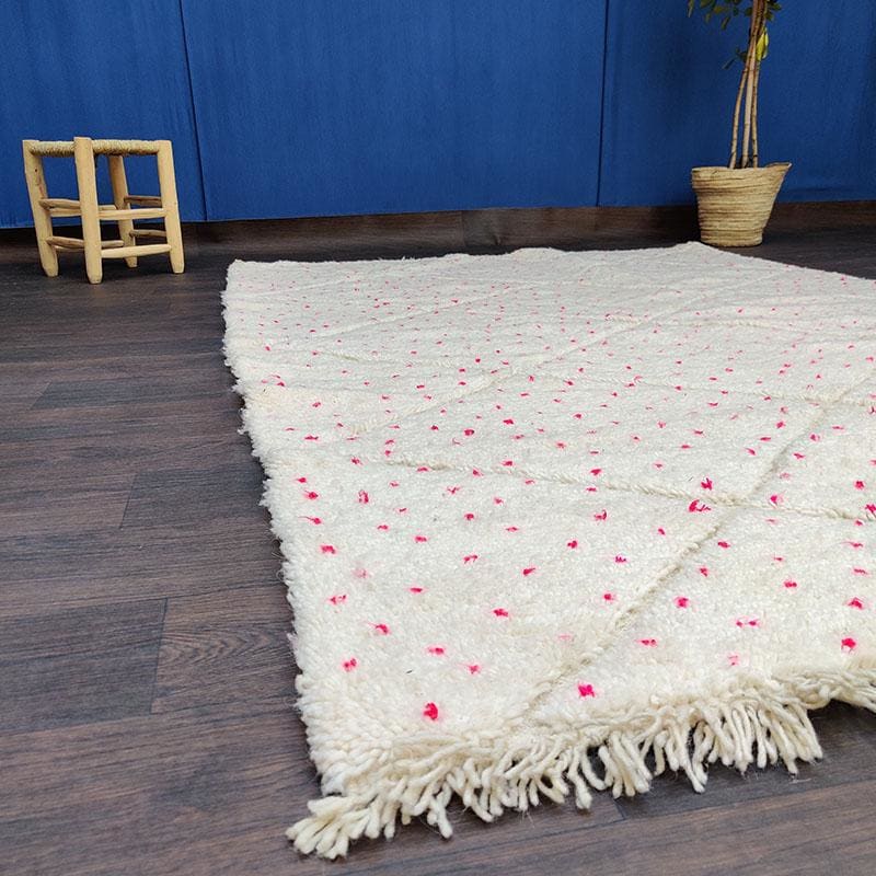tapis berbere motif rose