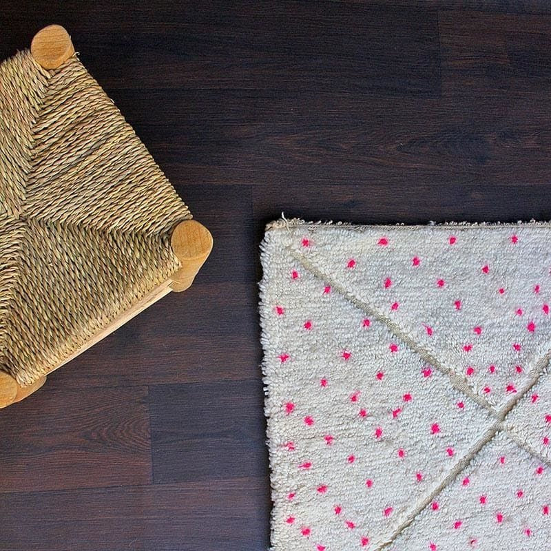 tapis berbere rosé enfant