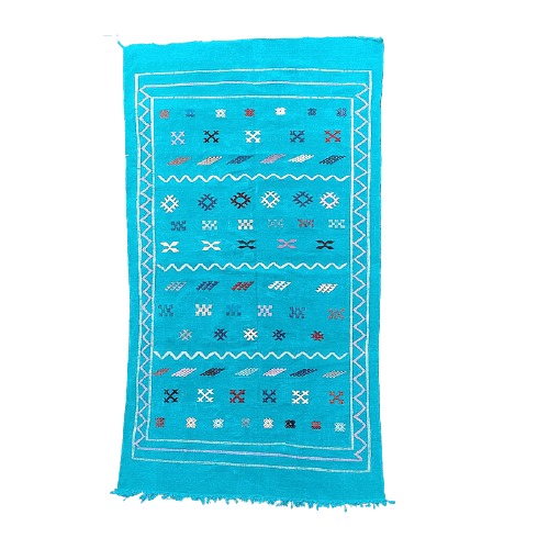 tapis marocain bleu