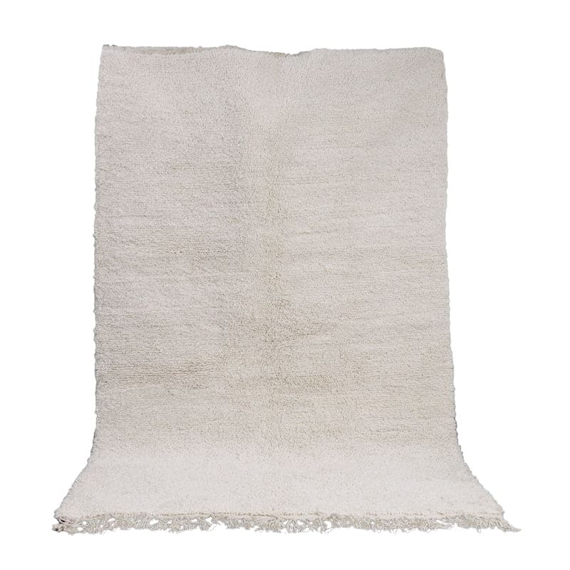 tapis shaggy blanc