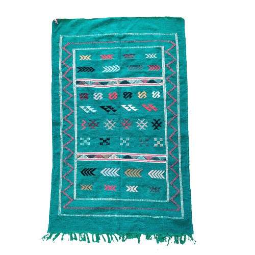 tapis boheme vert