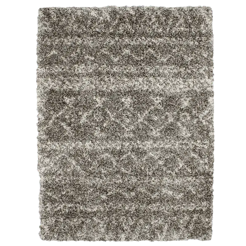 ravissant Tapis Tribal poils longs beige 