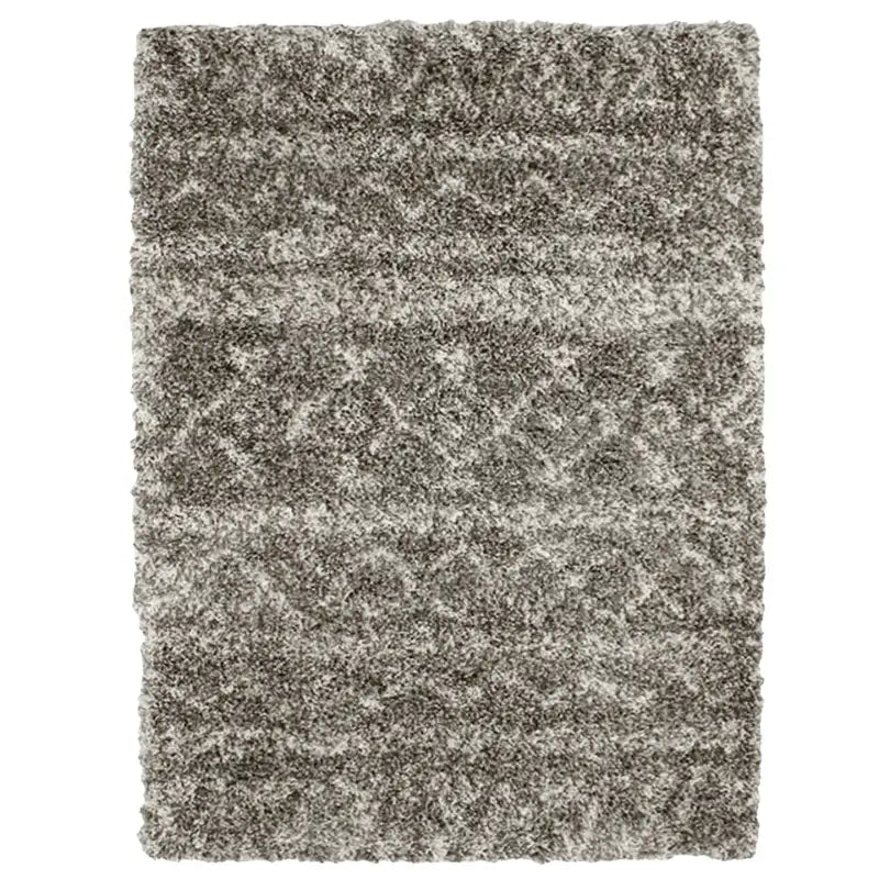 Sublime Tapis Tribal poils longs beige