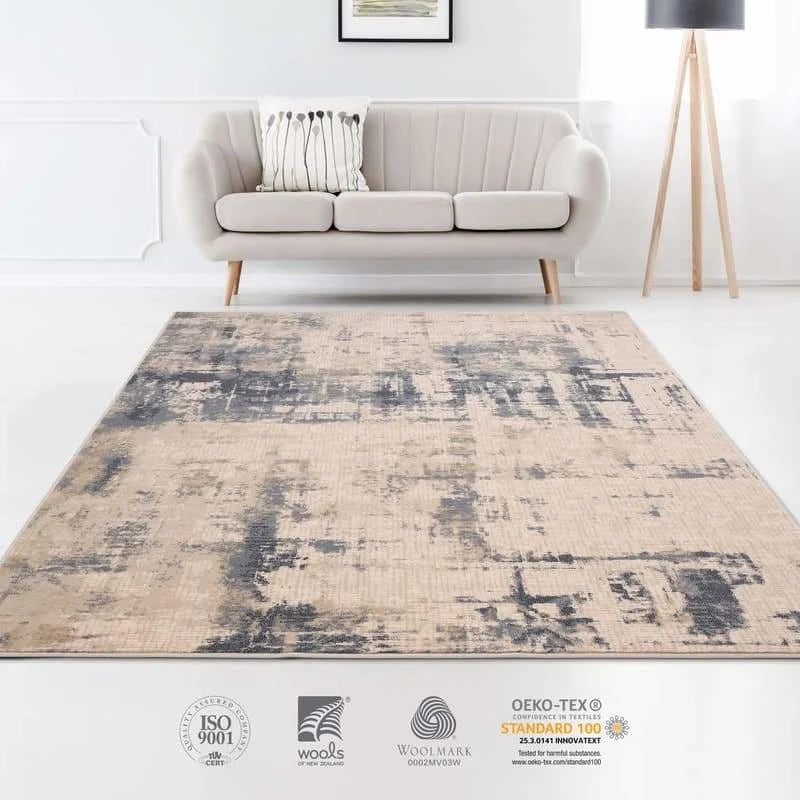 Tapis Classique Beige Style Vintage AMMI - Tapis