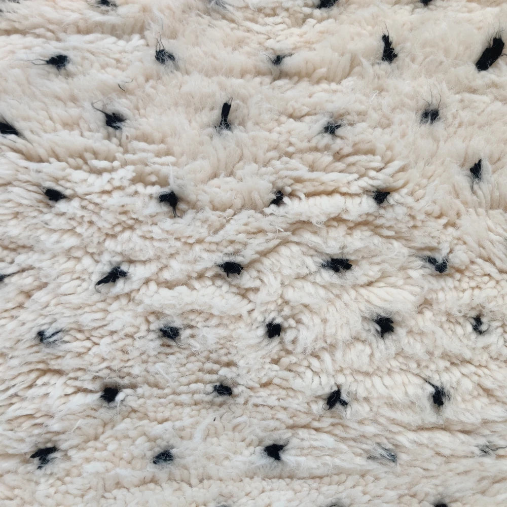 Tapis couloir berbère à Pois Noirs <br> 80x300 cm