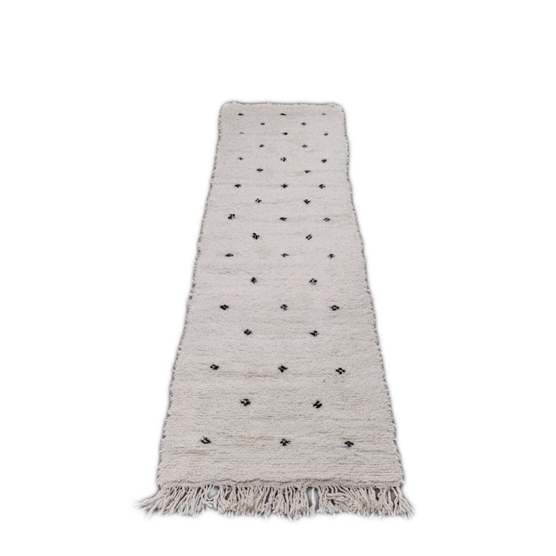 tapis de couloir pois noir