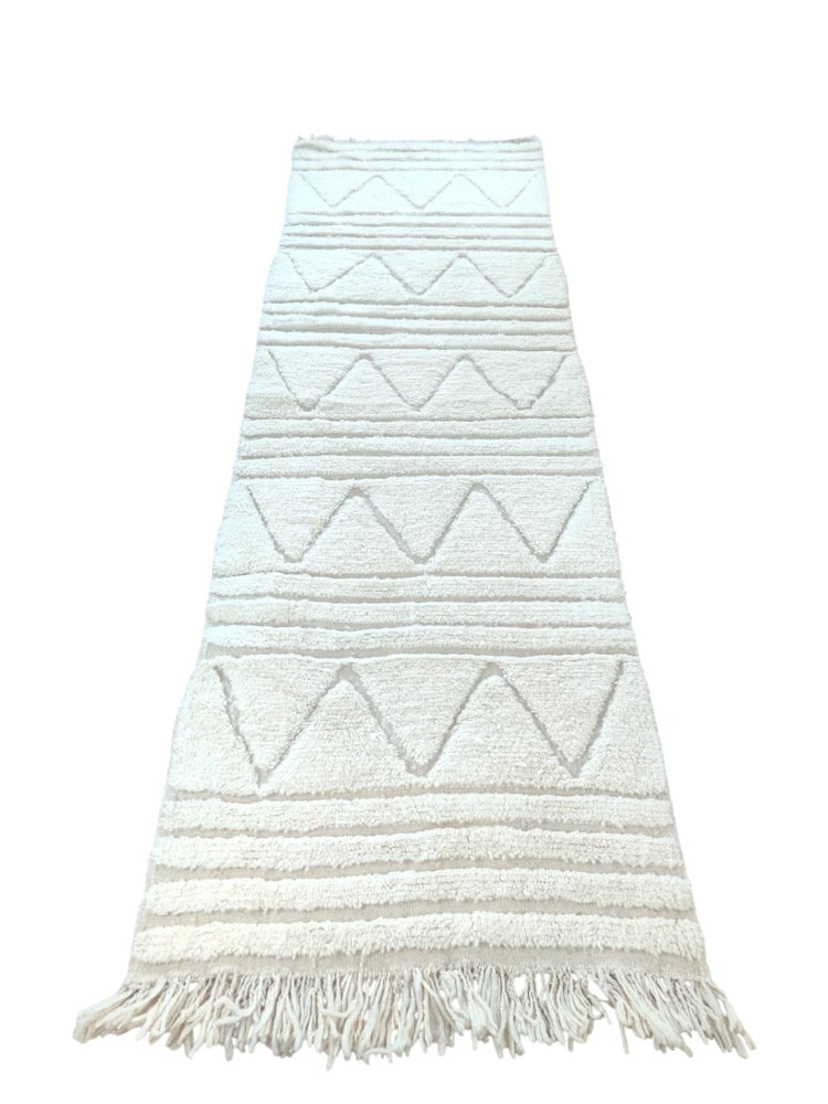 Tapis de couloir Berbère ethnique 90x300 cm - MAZIR Décoration