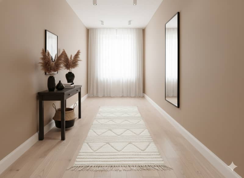 Tapis de couloir Berbère ethnique 90x300 cm