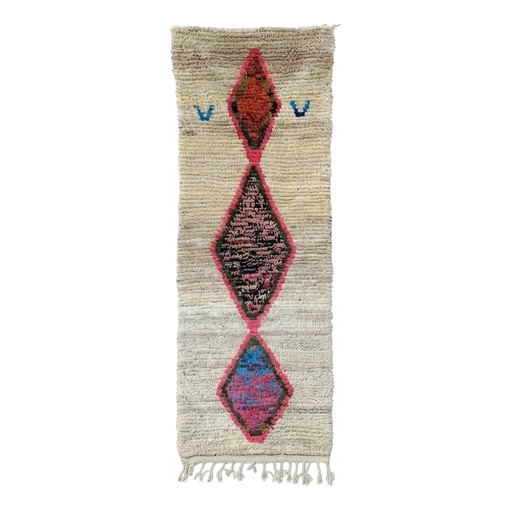 Tapis de couloir Boujad vintage