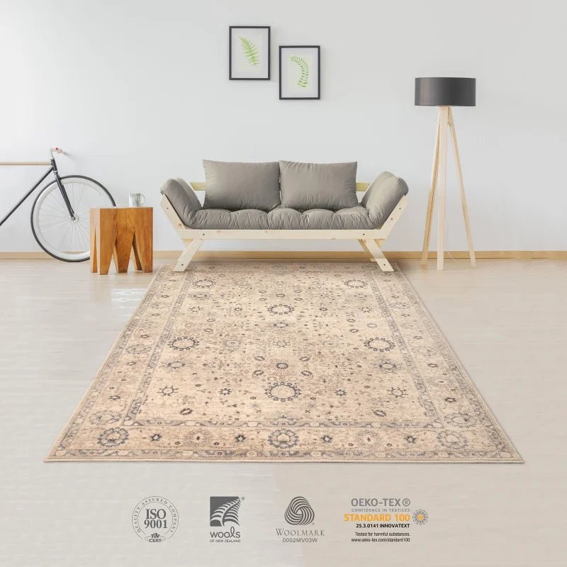 tapis oriental beige