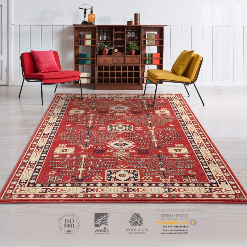 tapis oriental rouge