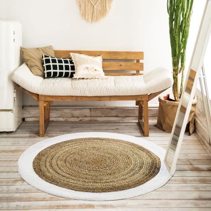 tapis jute rond