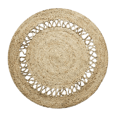 tapis jute rond