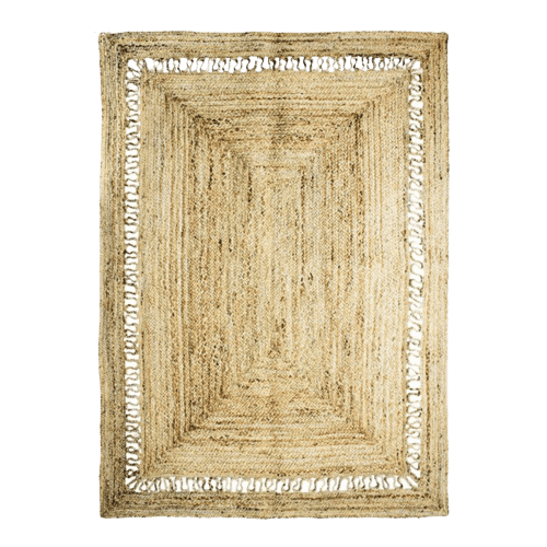 tapis boheme en jute