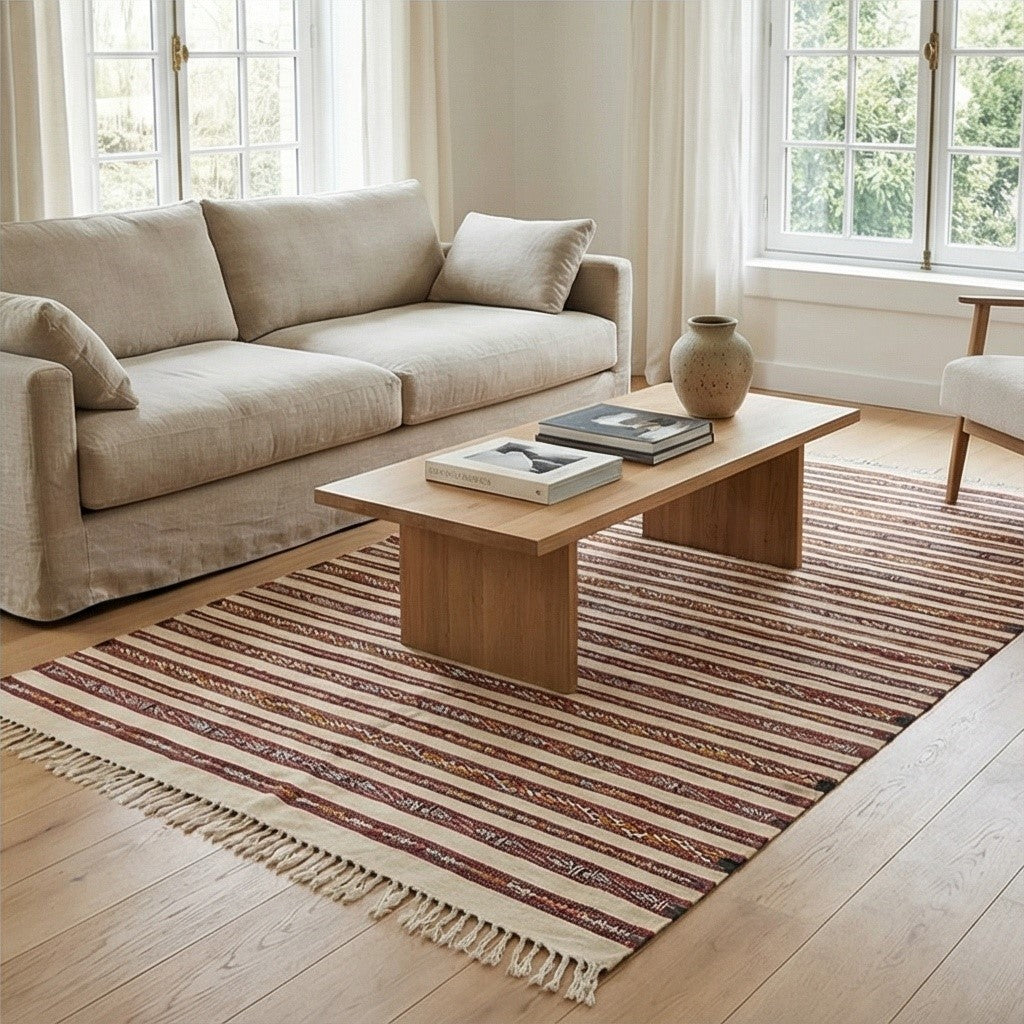 Tapis marocain Kilim motifs bohème 95x170 cm