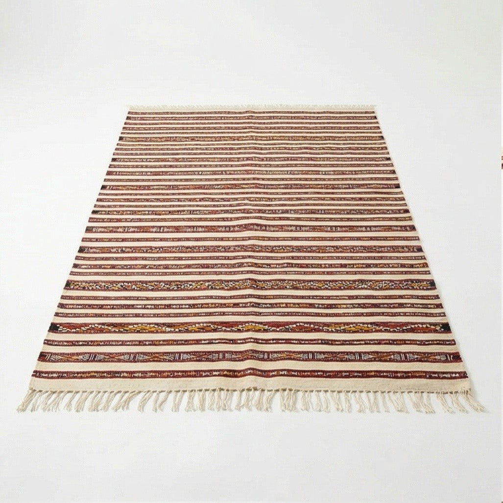 Tapis marocain Kilim motifs bohème 95x170 cm