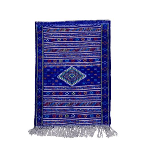 Tapis marocain bleu