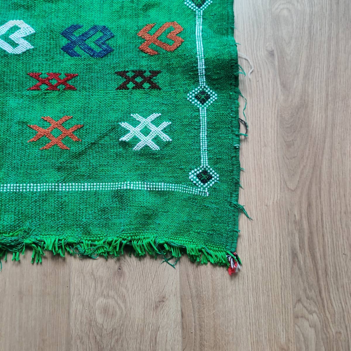 Tapis Kilim Vert Berbère | MAZIR