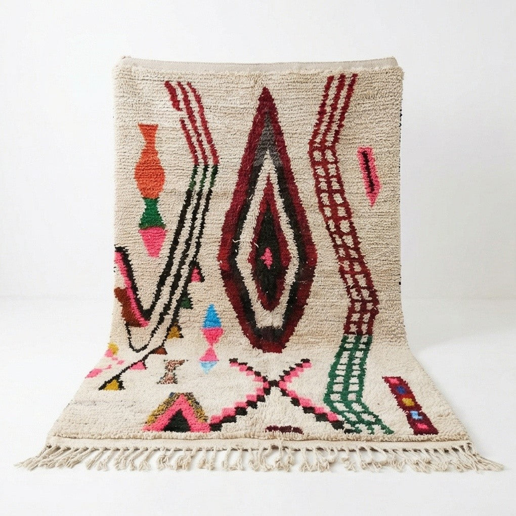 Tapis marocain Azilal coloré 180x280 cm